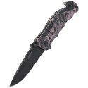 Nóż składany ratowniczy Herbertz CJH Camo Optics Aluminium, Black Blade (44068 - 218111)