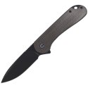 Nóż składany CIVIVI Elementum Flipper Green Micarta, Black Stonewashed (C907Z)