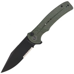 Nóż składany CIVIVI Cogent Green Micarta, Black Stonewashed (C20038E-4)
