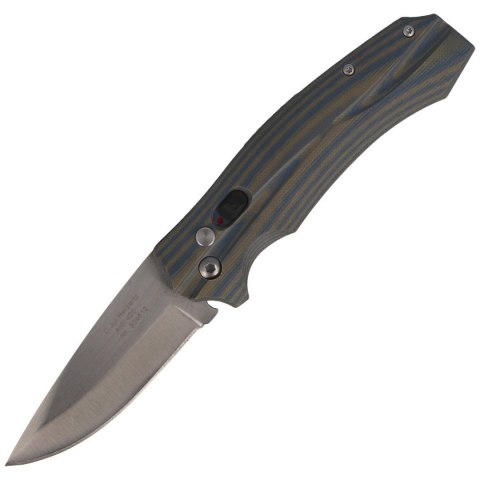 Nóż automatyczny Herbertz Solingen Blue / Green G10, Satin (534512)