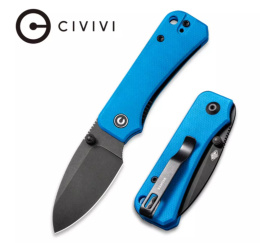 Nóż składany CIVIVI Baby Banter Blue G10, Black Stonewashed by Ben Petersen (C19068S-3)