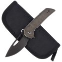 Nóż składany CIVIVI Odium Dark Green Micarta, Black Stonewashed (C2010G)