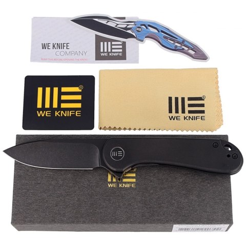 Nóż składany WE Knife Elementum Black Titanium, Black Stonewashed CPM 20CV (WE18062X-3)
