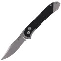 Nóż automatyczny Herbertz Selektion Black G10/Stainless, Stonewashed 440 (53040)