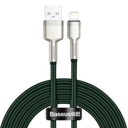 Kabel USB do Lightning Baseus Cafule, 2.4A, 2m (zielony)