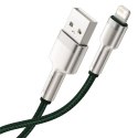 Kabel USB do Lightning Baseus Cafule, 2.4A, 2m (zielony)