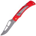 Nóż składany Mikov Crocodile Clip Point Red ABS, Mirror, Klips (243-NH-1/A CLIP/RED)