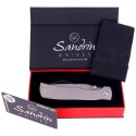 Nóż składany Sandrin Knives Monza Titanium, Raw Finish (SK-SK5)