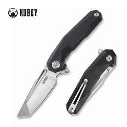 Nóż składany Kubey Carve Nest Black G10, Sandblast D2 (KB237A)