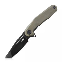 Nóż składany Kubey Carve Nest Tan G10, Black Coated D2 (KB237C)