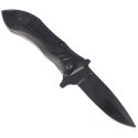 Nóż składany pólautomatyczny Herbertz Solingen Black Aluminium, Black Blade (228912)