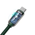 Kabel USB do USB-C Baseus Display, 66W, 1m (zielony)