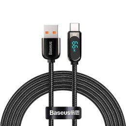 Kabel USB do USB-C Baseus Display, 66W, 2m (czarny)