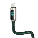 Kabel USB do USB-C Baseus Display, 66W, 2m (zielony)