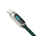 Kabel USB do USB-C Baseus Display, 66W, 2m (zielony)
