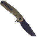 Nóż składany Kubey Carve Nest OD Green G10, Black Coated D2 (KB237B)