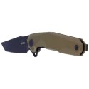 Nóż składany Kubey Carve Nest OD Green G10, Black Coated D2 (KB237B)