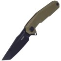 Nóż składany Kubey Carve Nest OD Green G10, Black Coated D2 (KB237B)