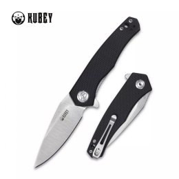 Nóż składany Kubey Black G10, Satin Finished Blade by Max (KU055A)
