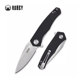 Nóż składany Kubey Black G10, Satin Finished Blade by Max