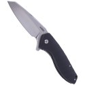 Nóż składany Kubey Hellfire Black G10, Satin D2 (KB075)