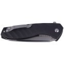 Nóż składany Kubey Hellfire Black G10, Satin D2 (KB075)