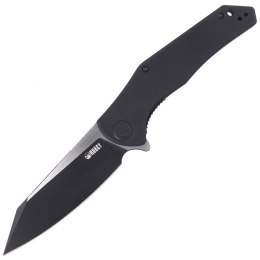 Nóż składany Kubey Flash Black G10, Brush/Black Coating D2 (KU158C)