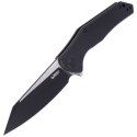 Nóż składany Kubey Flash Black G10, Brush/Black Coating D2 (KU158C)