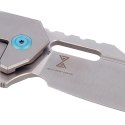 Nóż składany Kubey Atlas Gray Titanium, Sandblasted CPM S35VN by Jelly Jerry (KB290A)