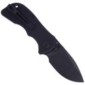 Nóż Kubey Knife Karaji, Black G10, Dark Stonewashed D2 (KU180F)