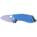 Nóż składany Kubey Knife New Vagrant Blue G10, Sandblast AUS-10 (KU291C)