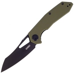 Nóż składany Kubey Knife New Vagrant Tan G10, Darkwashed AUS-10 (KU291E)