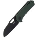 Nóż składany Kubey Knife OD Green G10, Dark Stonewashed D2 (KU332D)