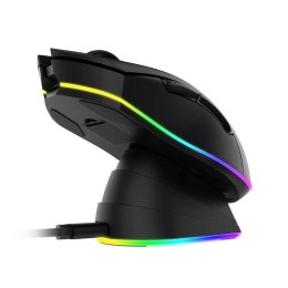 Bezprzewodowa mysz gamingowa + stacja ładująca Dareu EM901X RGB 2.4 G 600-6000 DPI (czarna)