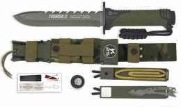 K25 THUNDER II Nóż Taktyczny 17 cm, Powłoka Tytanowa, Survival Kit