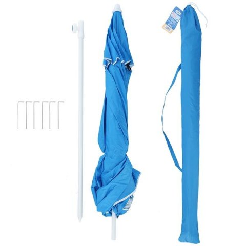 Parasol plażowy XL 220 cm z filtrem UV NILS CAMP NC7822