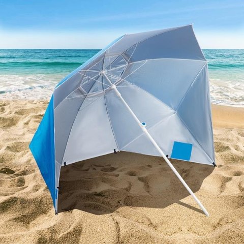 Parasol plażowy XL 220 cm z filtrem UV NILS CAMP NC7822