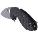 Nóż składany Spyderco Silverax Carbon Fiber / G-10, Plain CPM S30V (C228CFP)