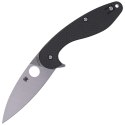 Nóż składany Spyderco Silverax Carbon Fiber / G-10, Plain CPM S30V (C228CFP)