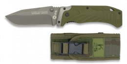 Nóż składany K25 Tactical Green Steel, Titanium Coated (19660)