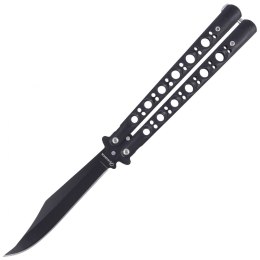 Nóż składany motylek Martinez Albainox Big Balisong Black Steel, Black Blade (02167)