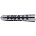 Nóż składany motylek Martinez Albainox Holes Balisong Steel, Satin Finish (02121)