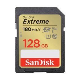 Karta pamięci SANDISK EXTREME SDXC 128 GB 180/90 MB/s UHS-I U3 (SDSDXVA-128G-GNCIN)