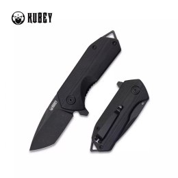 Nóż składany Kubey Campe Black G10, Dark Stonewashed D2 (KU203J)