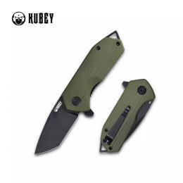 Nóż Kubey Knife Campe, Green G10, Dark Stonewashed D2 (KU203H)