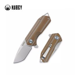 Nóż składany Kubey Campe Striped Beige G10, Sandblast D2 (KU203F)