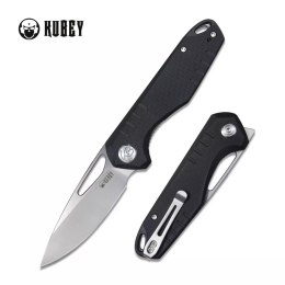 Nóż składany Kubey Doris Black G10, Satin D2 (KU324A)