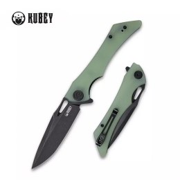 Nóż Kubey Knife Raven, Jade G10, Dark Stonewashed AUS-10 by Jelly Jerry (KB245G)