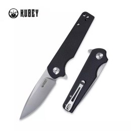 Nóż składany Kubey Knife Wolverine, Black G10, Sand Blasted D2 (KU233A)