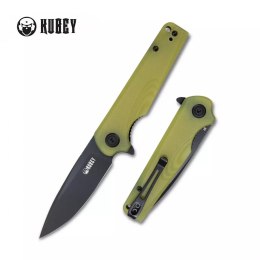 Nóż składany Kubey Knife Wolverine, Translucent Yellow G10, Dark Stonewashed D2 (KU233D)